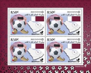 Estonia 2022 World Football Championship in Qatar BeePost sheetlet  MNH