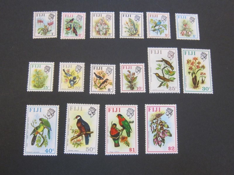 Fiji 1971 Sc 305-320 bird set MNH