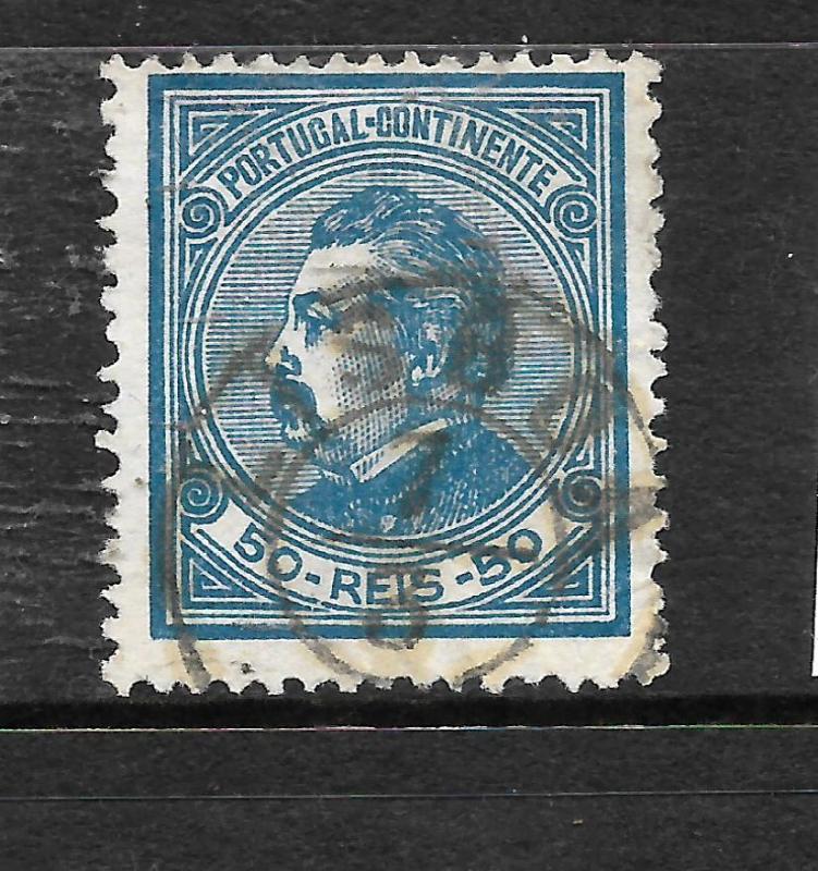 PORTUGAL 1880-82  50r  KL  P12 1/2  FU  SG 184