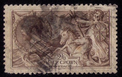 Great Britain Sc #173a Used Britannia Rules The Waves F-VF Cat. $220.00