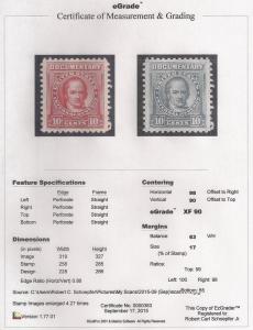 #R660 10 cents Crawford  Stamp used EGRADED XF 90 XXF