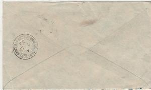 INDIA 1932 KGV AIRMAIL COVER TO ENGLAND VIA KARACHI 