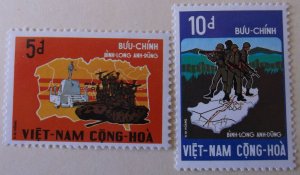 Vietnam 439-40  MNH Cat $20.00 Military Topical