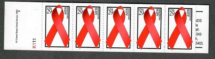BK213 AIDS Awareness Booklet - 2806b plate #K111