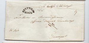 praephilatelic letter from galizien : grzymalow to tarnopol
