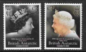 BRITISH ANTARCTIC TERR. 2022 QUEEN ELIZABETH 1926-2022 MNH