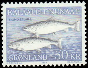 Greenland #136-141, Complete Set(6), 1981-1986, Fish, Never Hinged