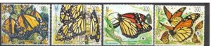 Mexico Mi.2095-98 MNH WWF-88/Butterflies