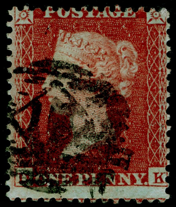 SG22, 1d red-brown, SC14 DIE I, USED. Cat £100. 