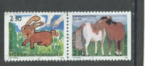 Sweden 1949-50  Used att'd pair (14