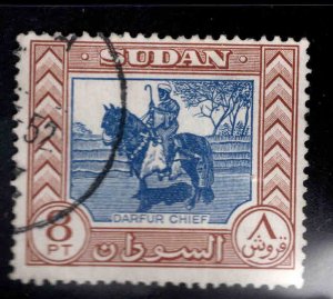 SUDAN Scott 111 Chief on Horse stamp