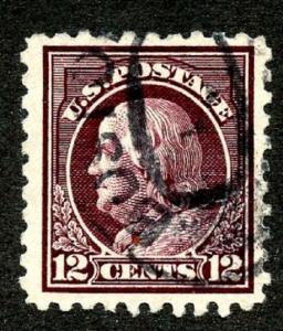 U.S. Scott 435 12-Cent Franklin FVF Used