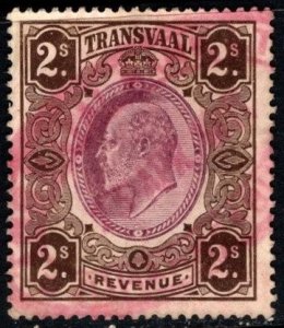 1902 Transvaal Revenue Two Shillings King Edward VII General Stamp Duty