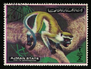 1973, Airmail - Apes and Monkeys, Ajman, 2D (RT-1370)