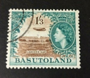 Basutoland: 1954, Queen Elizabeth definitive 1/3d, SG 50, Fine used 