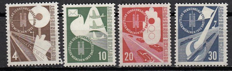 Germany - 1953 Exhibition of Transport Sc# 698/701 - MH (818)