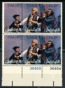 United States - SC #1629-30-31 - MINT NH PLATE BLOCK OF 6 - 1976 - USA1001