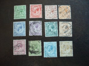 Stamps - Great Britain - Scott# 187-200 - Used Set of 12 Stamps