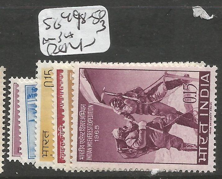 India SG 498-503 MNH (8cwr)