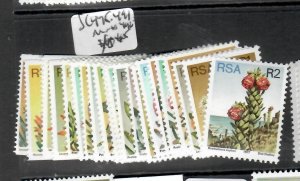 SOUTH AFRICA  FLOWERS      SC 475-491         MNH    PP0528H