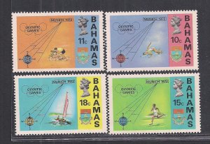 BAHAMAS SC# 335-38   FVF/MOG  1972