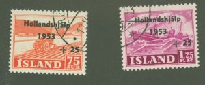 Iceland #B12-B13  Single (Complete Set)