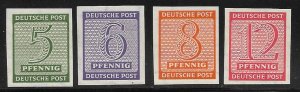 Germany - Soviet Occupation Zone - Mi116-119y -VF - (NH)