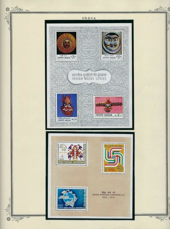 INDIA ALMOST COMPLETE 1947-1991 MOUNTED ON SCOTT SPECIALTY PAGES- 90% NH. 