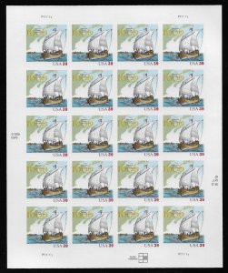 US #4073 39c Champlain Survey  Sheet, VF/XF OG NH, fresh sheets, STOCK PHOTO