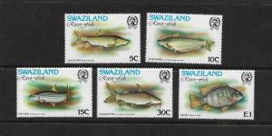 FISH - SWAZILAND #365-9 MNH