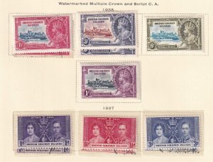 BRITISH SOLOMON ISLANDS # 60-79 VF-MLH & USED COMPLETE TO 10sh