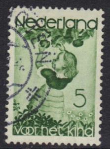 Netherlands  #B83  used  1935   child welfare 5+3c