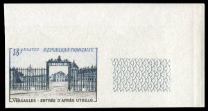 France, 1950-Present #728 (YT 988) Cat€70, 1954 Versailles, imperf. sheet m...