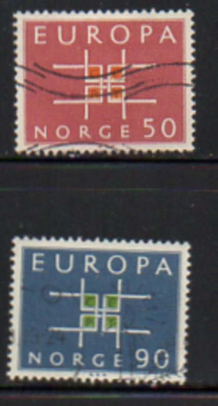 Norway Sc  441-2 1963 Europa stamp set used