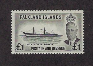 FALKLAND ISLANDS #120 MINT,  F-VF, H - HIGH VALUE TO THE SET