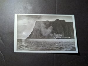 1935 Norway Ship Postcard Cover Nordkapp to Basel Switzerland