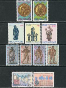 VATICAN Sc#783-794 1987 Four Different Complete Sets OG Mint NH