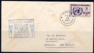 Philippines Republic FDC of Scott # 517, 1947-1124