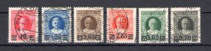 1934 Vatican, Provisional Set No. 35/40, 6 Values Overprinted Used - Alberto Die