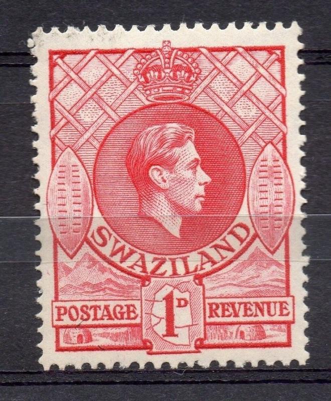 Swaziland 1938 GVI Early Issue Fine Mint Hinged 1d. 082748