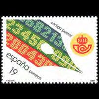 SPAIN 1987 - Scott# 2522 Postal Code Set of 1 NH