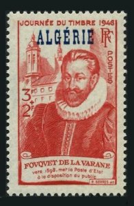 Algeria B46,lightly hinged.Michel 245. Stamp Day 1946.Fouquet de la Varane.