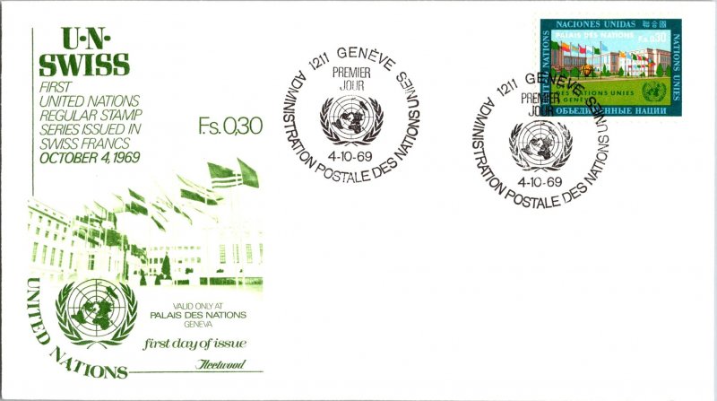 United Nations Geneva, Worldwide First Day Cover