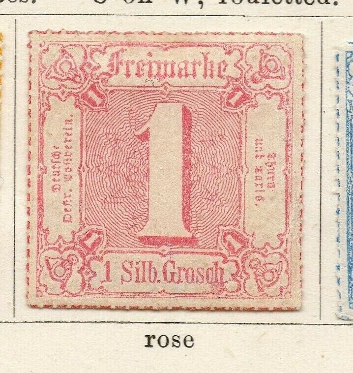 Tour & Taxis 1865-66 Early Issue Fine Mint Hinged 1s. NW-04578