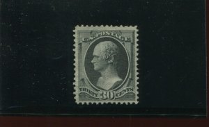 154 Hamilton Unused Stamp with APS Cert (Stock 154 APEX A1)