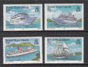 British Virgin Islands 524-527 Ships MNH VF