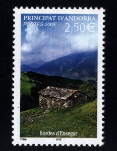 (French) Andorra Scott 599 MNH** Bordes d' Ensegur Stamp