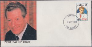 GAMBIA Sc# 774.1 FDC of DANNY KAYE, FAMOUS COMEDIAN, ACTOR, UN GOODWILL AMBASS