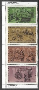 CANADA 1990 WW2 1940 Set in Se-tenant Strip Sc 1298-1301 VFU