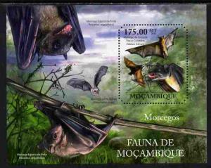 Mozambique 2011 Bats perf m/sheet containing octagonal sh...